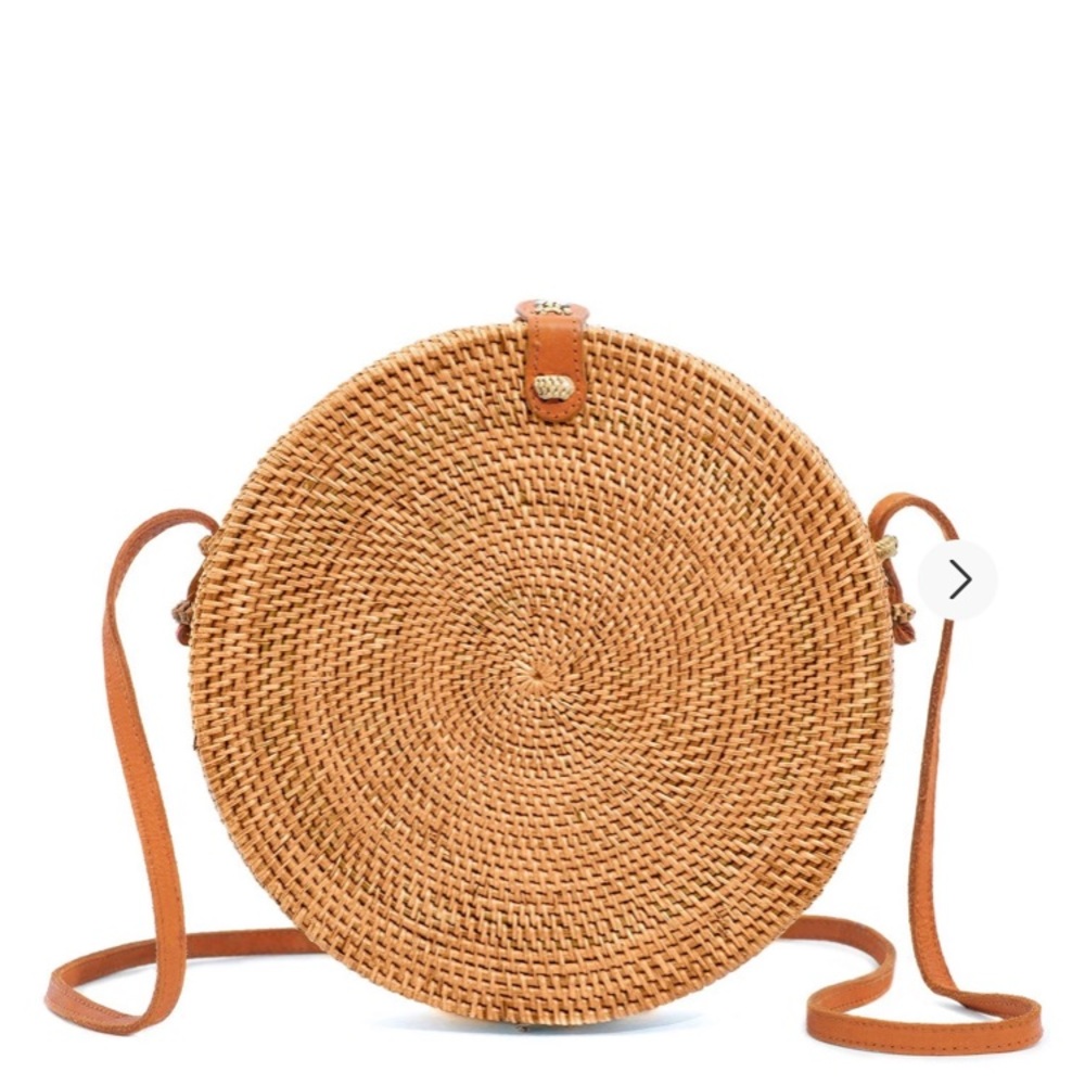 Woven cross body purse